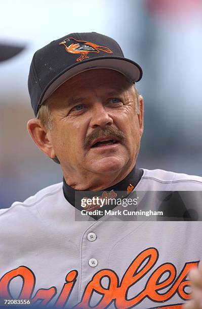 Rick Dempsey of the Baltimore Orioles during the game against the Detroit Tigers at Comerica Park in Detroit, Michigan on September 15, 2006. The...