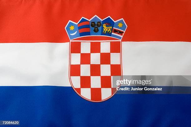 croatian flag - croatia flag stock pictures, royalty-free photos & images