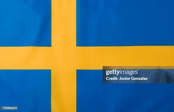 swedish flag - sweden flag stock-fotos und bilder