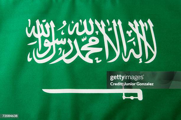 saudi arabian flag - saudi arabian flag stockfoto's en -beelden
