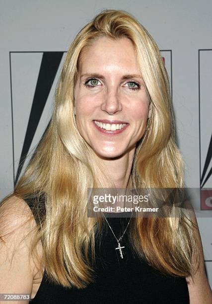 Author Anne Coulter attends the Fox News Channel 10th Anniversary celebration on October 4, 2006 in New York City.
