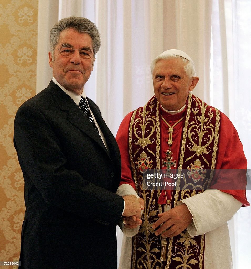 VAT: Pope Meets with Austrian President Heinz Fischer