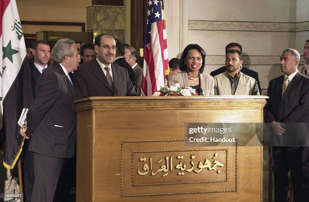 Condoleezza Rice Visits Baghdad