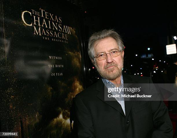 Producer Tobe Hooper arrives at the premiere of New Line's "Texas Chainsaw Massacre: The Beginning" at Grauman's Chinese Theatre on October 5, 2006...