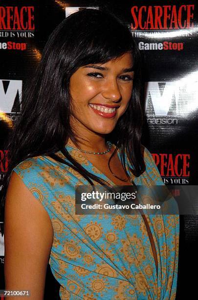 Anna Carolina arrives at the "Scarface: The World Is Yours" video game premiere on October 5, 2006 in Miami Beach, Florida.