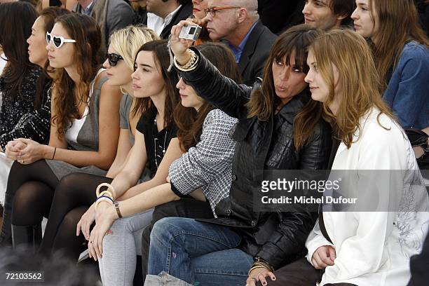 Tatiana Santo Domingo, Eugenia Niarchos, Elodie Bouchez, Anna Mouglalis and Cat Power attend the Chanel Fashion Show, as part of Paris Fashion Week...