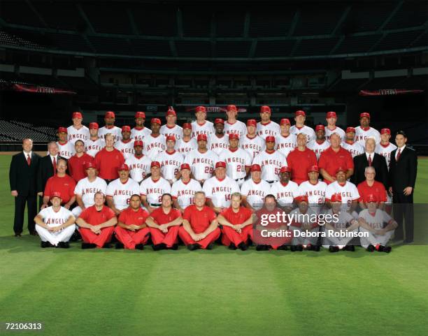 Los Angeles Angels of Anaheim team photo at Angel Stadium in Anaheim, California on August 24, 2006.