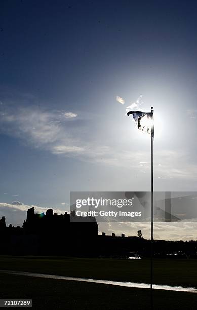 General view of the 18th Hole fairway during the Second Round of The Alfred Dunhill Links Championship at The Old Course on October 6, 2006 St...