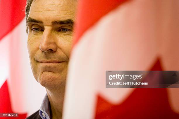 Michael Ignatieff campaigns for the leadership of the Liberal Party at the Victoria Parks Community Centre on August 19, 2006 in Ontario, Canada.