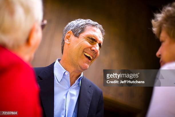 Michael Ignatieff campaigns for the leadership of the Liberal Party at the Victoria Parks Community Centre August 19, 2006 in Ontario, Canada.