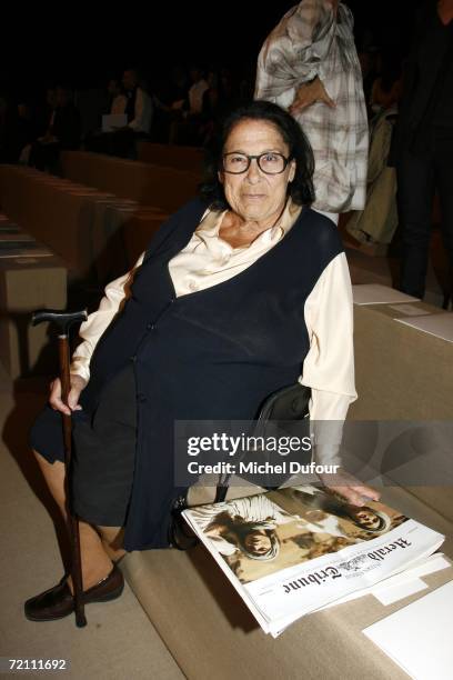 Gaby Aghion attends the Chloe Fashion Show, as part of Paris Fashion Week Spring/Summer 2007, on October 7, 2006 in Paris, France.