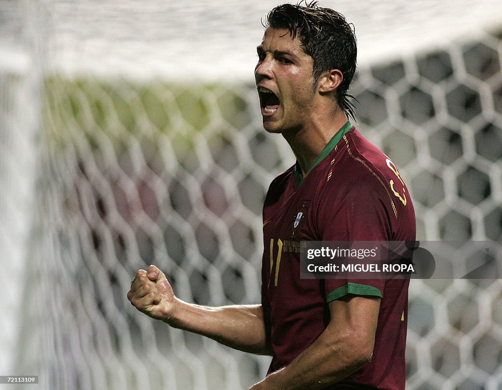 Portugal's player Cristiano Ronaldo cele