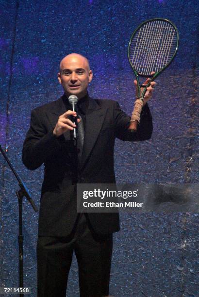 Audrey Agassi Racket 3,819 Andre Agassi Grand Slam Benefit Concert Photos & High Res ...