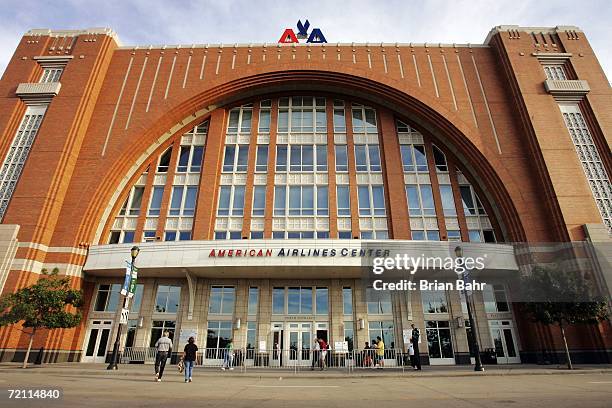 American Airlines Center lies under a blue sky before the home opener between the New Jersey Devils and the Dallas Stars on October 7, 2006 at...