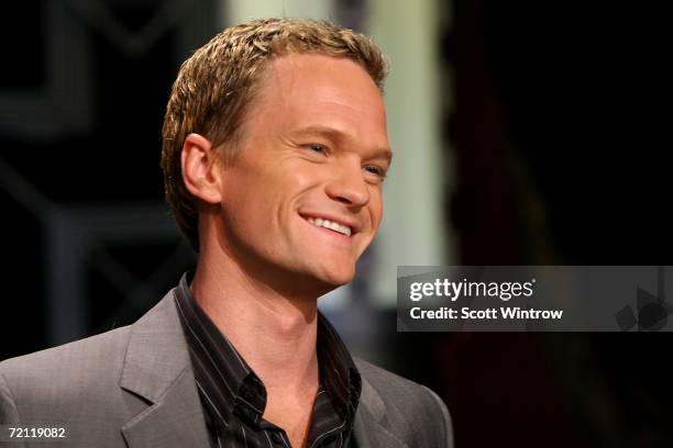 Actor Neil Patrick Harris during a rehearsal for Celebrity Jeopardy at Radio City Music Hall on October 08,2006 in New York City.