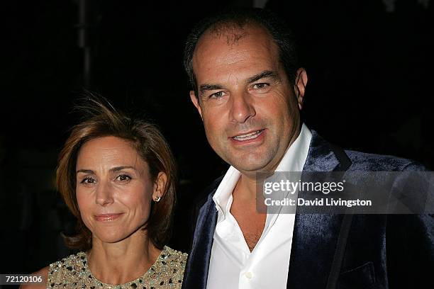 Chiara and Massimo Ferragamo arrive to the Rodeo Drive walk of style awards ceremony on October 8, 2006 in Beverly Hills, California.