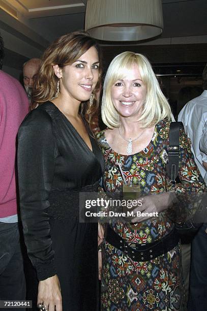 Jessica de Rothschild and Sally Green attend the '24 Hour Plays' gala party at the Riverbank Plaza Hotel after the performance at the Old Vic Theatre...