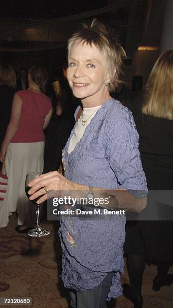 Suzzanna York attends the '24 Hour Plays' gala party at the Riverbank Plaza Hotel after the performance at the Old Vic Theatre on October 8, 2006.