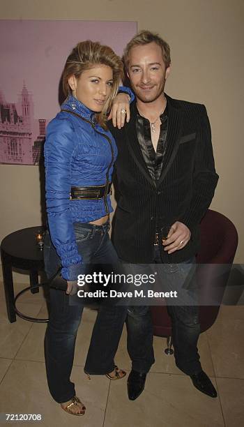 Scott Henshall and Hofit Golan attends at the '24 Hour Plays' gala party at the Riverbank Plaza Hotel after the performance at the Old Vic Theatre on...