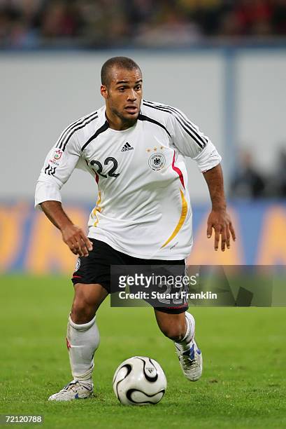 David Odonkor of Germany in action during the friendly match between Germany and Georgia at the Ostsee Stadium on October 7, 2006 in Rostock, Germany