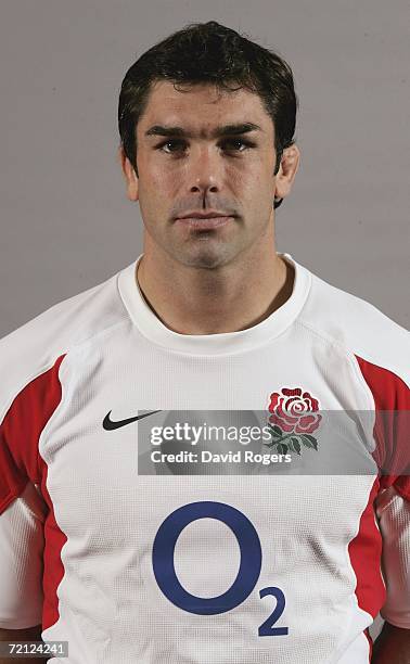 Portrait of Pat Sanderson of England Rugby Union taken at Loughborough University on October 9, 2006 in Loughborough, United Kingdom.