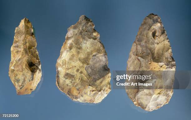 Three flint tools