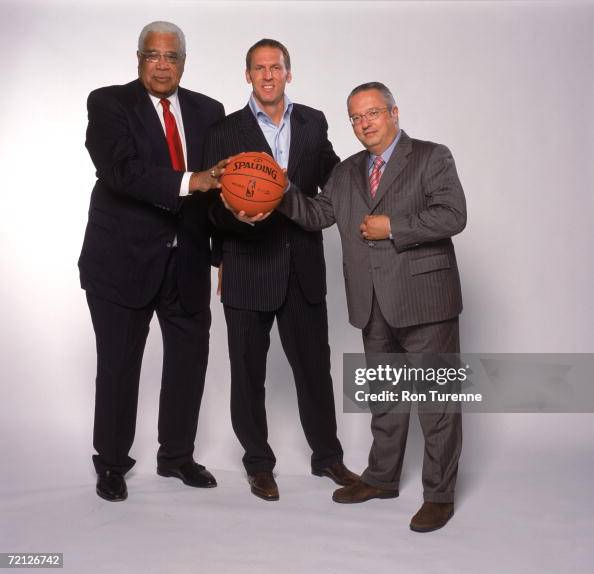 Toronto Raptors management group portrait from left to ring: Wayne ...