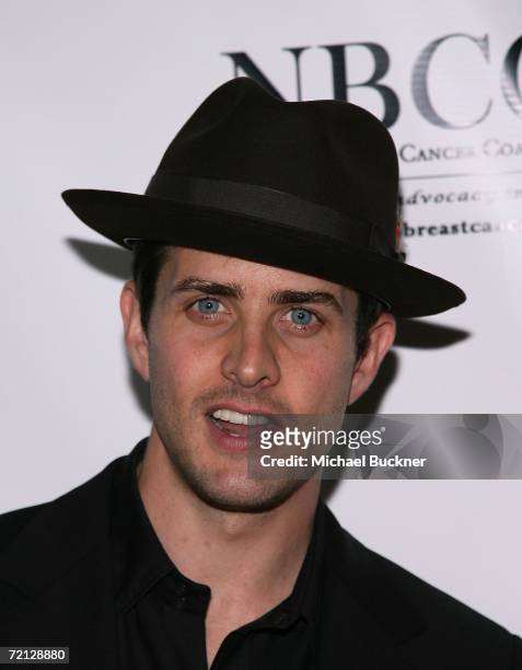 Actor Joey McIntyre arrives at the Les Girls 6 Cabaret Show at Avalon on October 9, 2006 in Los Angeles, California.