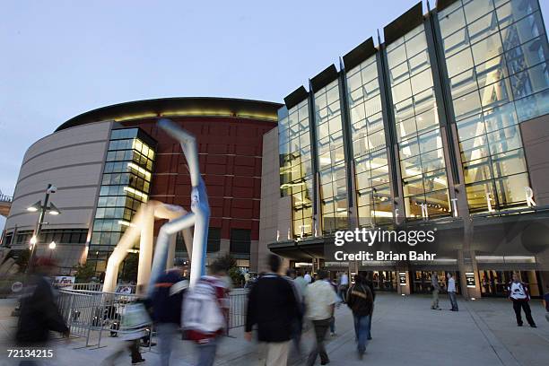 An exterior view of the Pepsi Center taken before opening night for the Dallas Stars at the Colorado Avalanche on October 4, 2006 in Denver, Colorado.