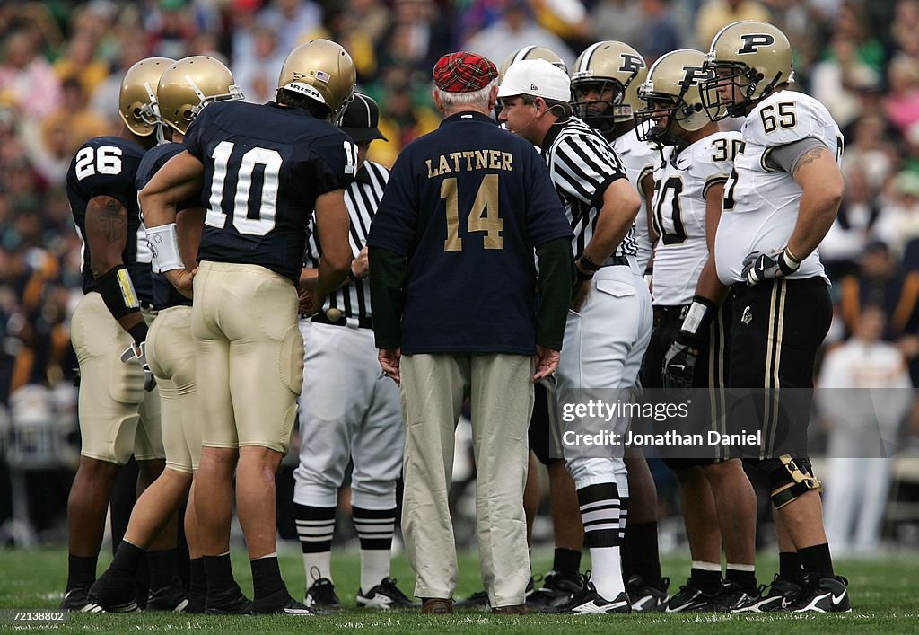 Purdue Boilermakers v Notre Dame Fighting Irish