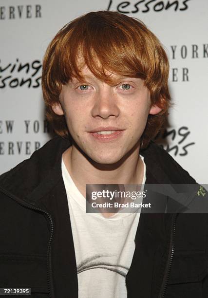 Actor Rupert Grint arrives to the premiere of the Sony Pictures Classics presentation of Driving Lessons at the Chelsea Clearview West Cinemas...