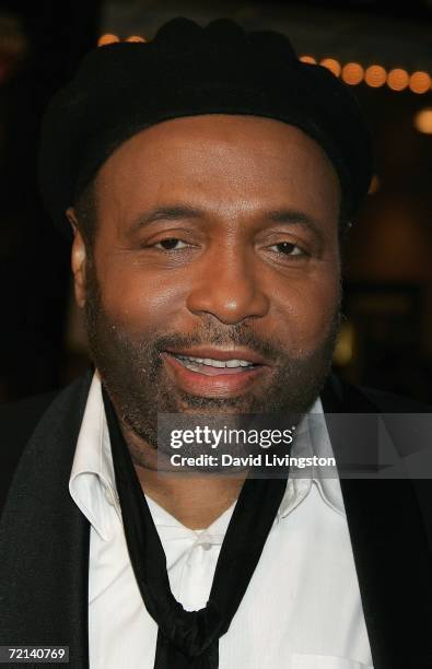 Musician Andrae Crouch attends Gener8Xion Entertainment / Fox Faith/Fox Home Entertainment's premiere of "One Night With The King" at the Bruin...