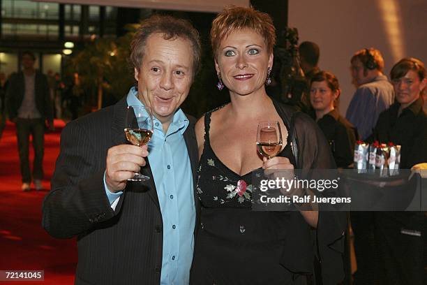 Kalle Pohl and Michaela Pohl attend the German Comedy Awards at The Coloneum on October 10, 2006 in Cologne, Germany.