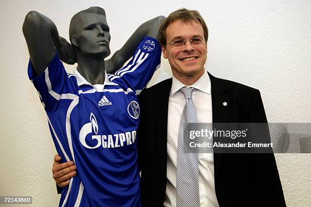 Peter Peters during a press conference about the upcoming partnership between FC Zenit St. Petersburg and FC Schalke 04 at the Hotel...