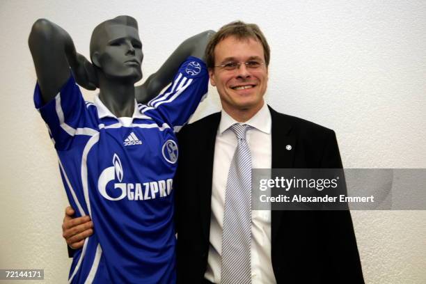 Peter Peters during a press conference about the upcoming partnership between FC Zenit St. Petersburg and FC Schalke 04 at the Hotel...