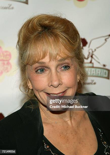 Actress Stella Stevens arrives at the opening night of "Sweet Charity" starring Molly Ringwald at the Pantages Theater on October 11, 2006 in Los...