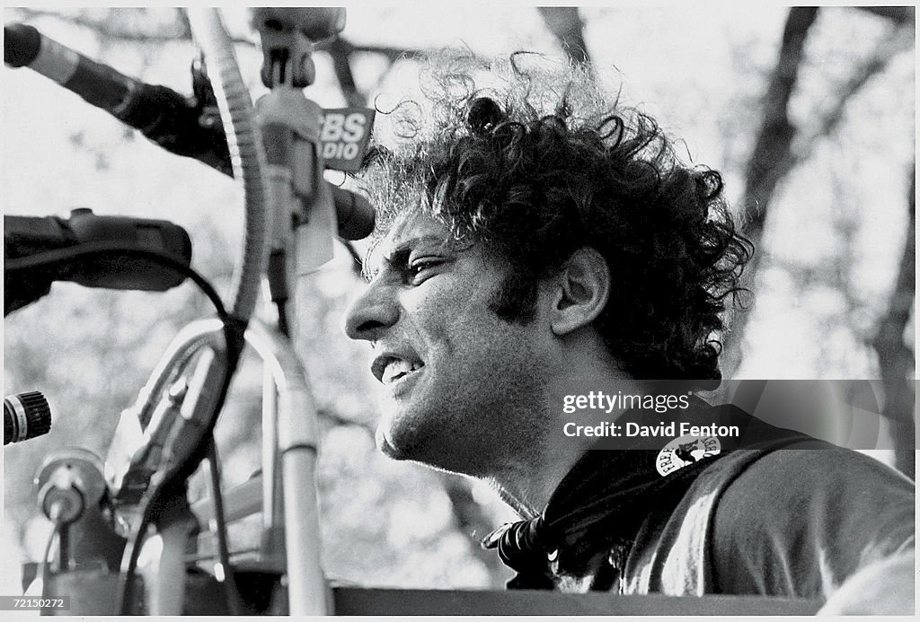 Abbie Hoffman Speaks At Black Panther Rally