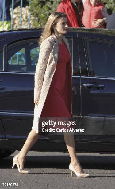 Princess Letizia of Spain attends Spain's National Day Military Parade in Castellana Avenue on October 12, 2006 in Madrid, Spain. Spain's National...