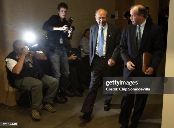 House Committee on Standards of Official Conduct Chairman Doc Hastings and his committee Chief of Staff Ed Cassidy arrive for a hearing at the U.S....