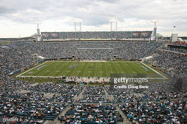 Alltel Stadium is shown during the Jacksonville Jaguars game against the New York Jets at Alltel Stadium on October 8, 2006 in Jacksonville, Florida....