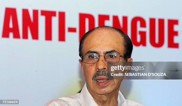 Chairman of India's Godrej Group, Adi Godrej announces the launch of "Goodnight Anti-Dengue and Chickun Gunia Drive" in Mumbai,14 October 2006....