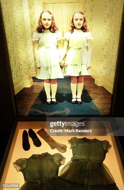Display from the movie "The Shining" is seen at an exhibition of items from 13 movies of director Stanley Kubrick at the Caermersklooster on October...