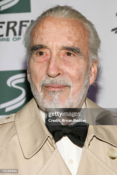Actor Christopher Lee attends the 3rd Annual Women's World Awards at Hammerstein Ballroom October 14, 2006 in New York City.