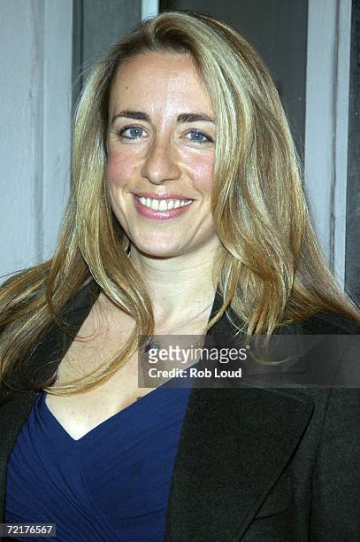 Editor Katharine Viner poses at the Off-Broadway opening night performance of My Name Is Rachel Corrie at the Minetta Lane Theatre October 15, 2006...