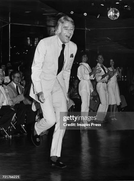Peter Lawford at New York New York disco circa 1980 in New York City.