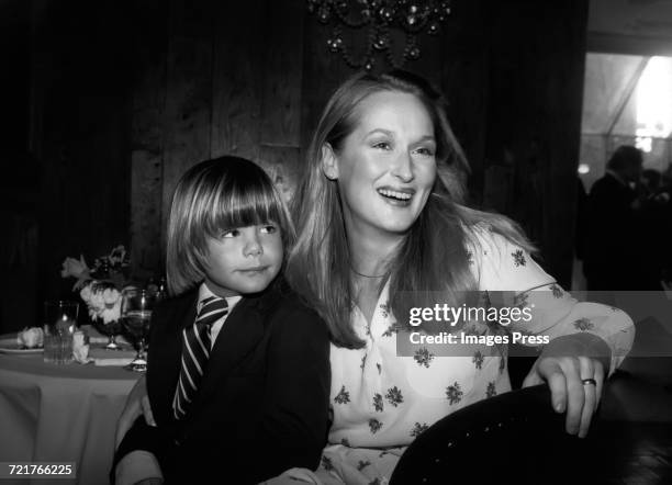 Meryl Streep and co-star Justin Henry circa 1980 in New York City.