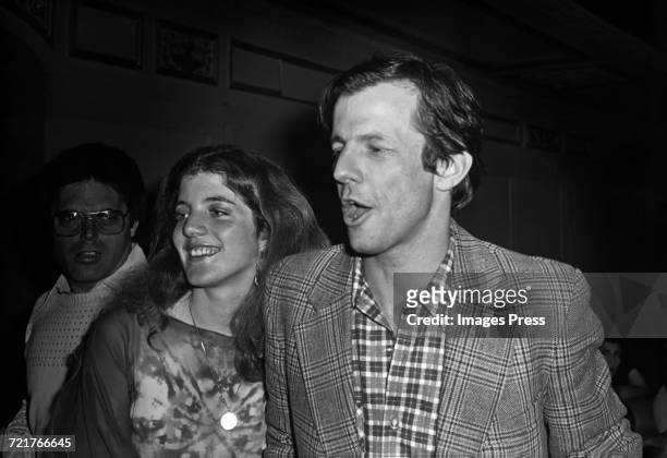 Caroline Kennedy and Peter Beard at Studio 54 circa 1978 in New York City.