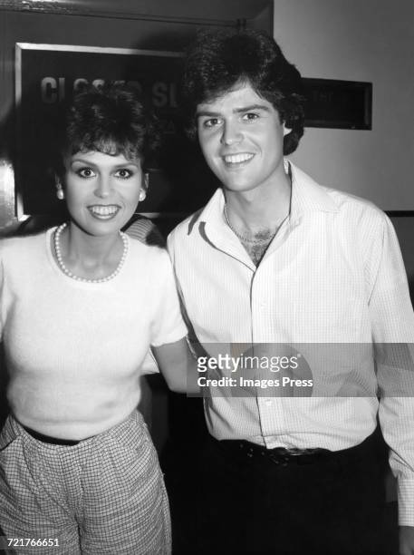 Donny Osmond and Marie Osmond circa 1980 in New York City.