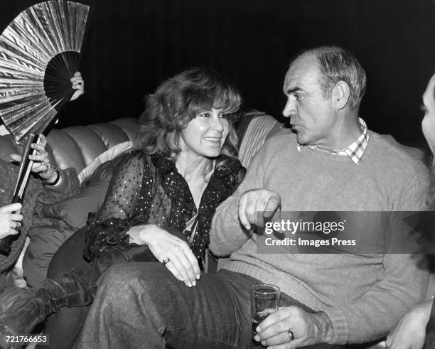 Sean Connery and wife Micheline at Studio 54 circa 1979 in New York City.