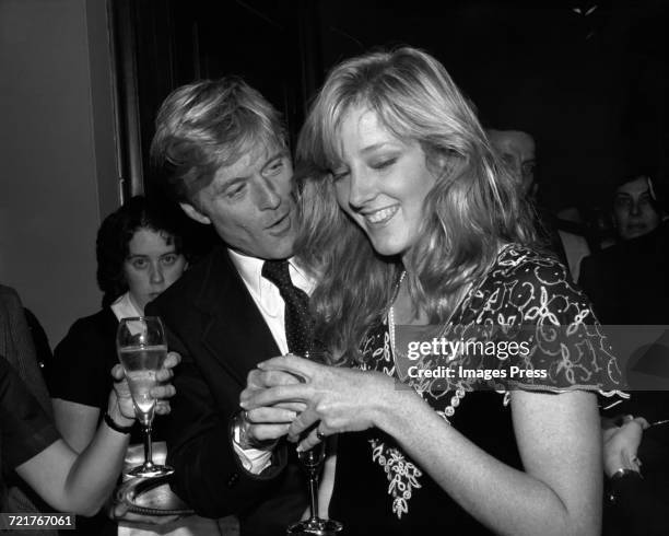 Robert Redford and daughter Shauna circa 1983 in New York City.